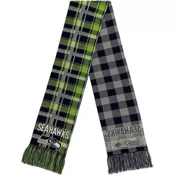 FOCO Seattle Seahawks клетчатый шарф с цветными блоками