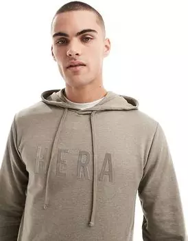 Focus облегченная толстовка с капюшоном цвета болотно-серый Hera