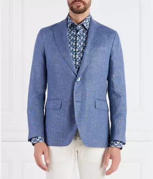 Фогерти блейзер куртка Regular fit Oscar Jacobson, синий
