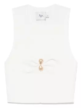 Фокусный топ Aje, белый