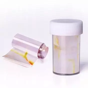 Фольга для переноса ногтей Marble Pink #4, Raisin