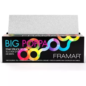 Фольга для волос Big Poppa с тиснением Pop Up для мелирования 10X14, Framar