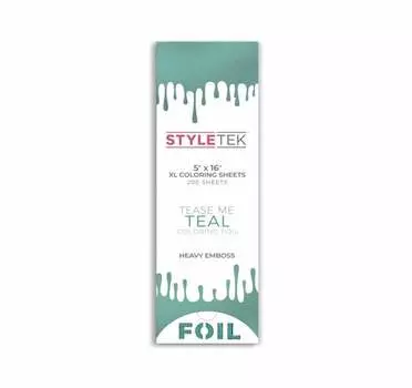 Фольга Styletex для балаяжа, длинный бирюзовый цвет XL, темно-синий, inna