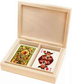 Фольклорные Игровые Карты Piatnik Lux В Деревянной Коробке *