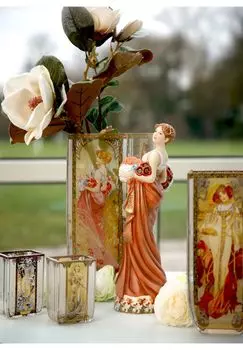 Фонарь Альфонс Муха - зима 1900 г Goebel, mucha - winter