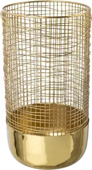 Фонарь Creativ deco "Рождественское украшение", (1 шт.), корпус из алюминиевой сетки 40,00 см, цвет goldfarben