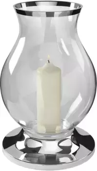 Фонарь Финк "BIG", (1 шт.), серебристый - из никелированного металла и стекла Fink 50 см, цвет silberfarben