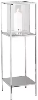 Фонарь Финк "LEXA, Новогоднее украшение", (1 шт.), из нержавеющей стали и стекла Fink 14х14 см, цвет silberfarben