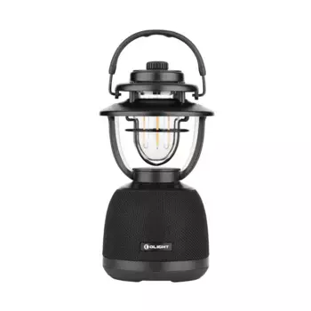 Фонарь музыкальный, световой динамик, походный фонарик Olight, чёрный