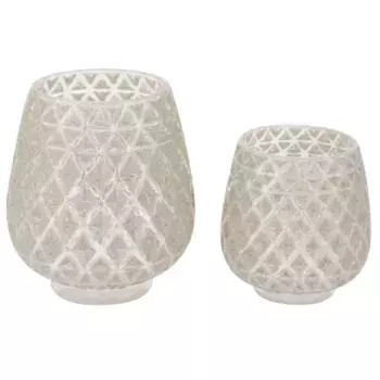 Фонарь RIFFELMACHER & WEINBERGER, (набор, 2 шт.), с бусинами, высота 12 и 16 см, цвет champagnerfarben