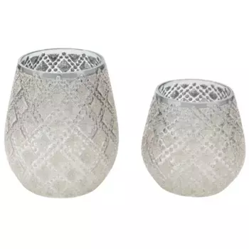 Фонарь RIFFELMACHER & WEINBERGER, (набор, 2 шт.), с бусинами, высота 11 и 13 см, цвет transparent