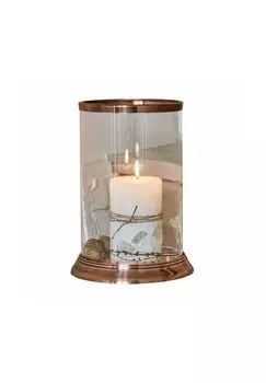 Фонарь Serrigny прозрачный/латунь Loberon, прозрачный/латунь