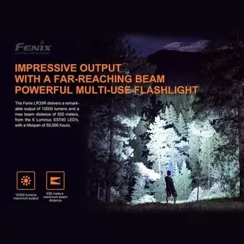 Фонарик LR35R Fenix, черный