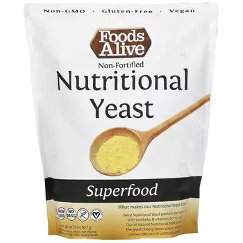 Foods Alive, Superfood, не обогащенные пищевые дрожжи, 907 г (32 унции)