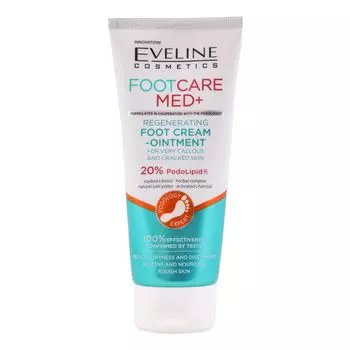 Foot care med+ восстанавливающий крем для ног Eveline, 100 мл