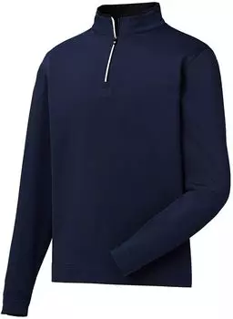 FootJoy Мужской легкий пуловер для гольфа в полоску с молнией , черный