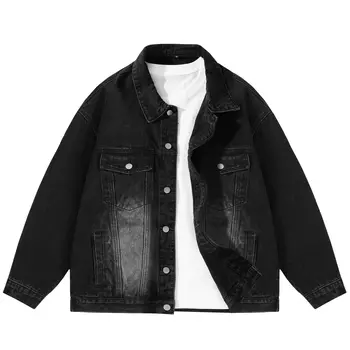 FORCEREPUBLIK Джинсовая куртка унисекс, Черный