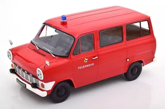 Ford Transit Mk1 Van Fire Department в масштабе Kk 1 1:18 180467 Kk-Scale