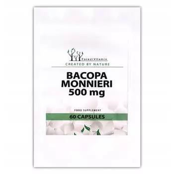 Forest Vitamin, Bacopa Monnieri 500 мг 60 капсул