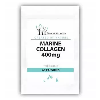 Forest Vitamin, Коллаген морской рыбы 400 мг, 60 капсул.