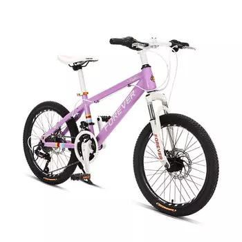 FOREVER (ФОРЕВЕР) Молодежный горный велосипед женский с малым пролетом, 24-ступенчатая трансмиссия, 24-дюймовая стальная рама в случайных цветах