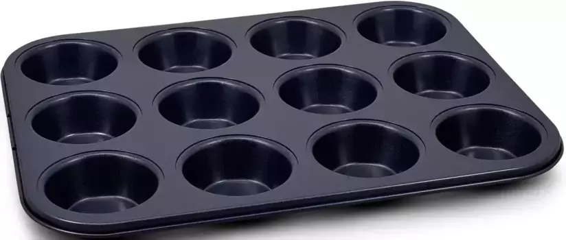 Форма для кексов Zyliss с антипригарным покрытием Quantum II, равномерное распределение тепла 35х3х29 см, темно-синий