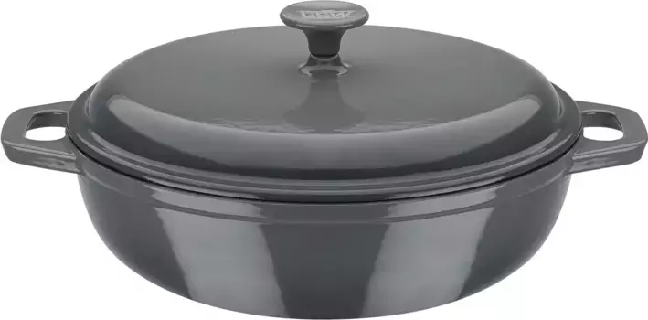 Форма для запекания GSW "серая", чугун, (1 шт.), индукционная 4,5 л + 30 см, серый