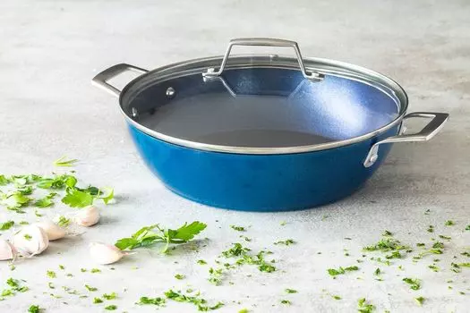 Форма для запекания monix Diamond m220528/ 28см/ кованый алюминий/ подходит для индукционной плиты Pinti Monix, синий