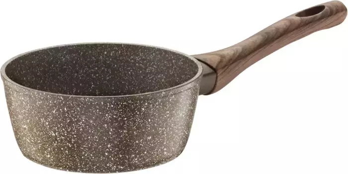 Форма для запекания PINTINOX "Шале", алюминий, имитация камня, подходит для индукционной плиты, 16 см 1,18 л + 16 см, коричневый