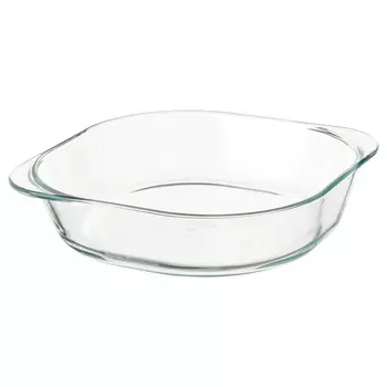 Форма для запекания, прозрачное стекло, 24,5х24,5 см, FLJSAM IKEA