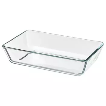 Форма для запекания, прозрачное стекло, 27х18 см, MIXTUR IKEA