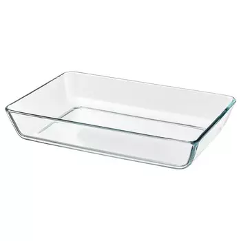 Форма для запекания, прозрачное стекло, 35х25 см, MIXTUR IKEA