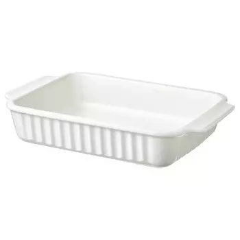 Форма для запекания, слоновая кость белая, 34x23 см, POETISK IKEA