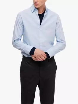 Формальная рубашка с длинным рукавом SELECTED HOMME, синий