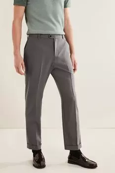 Формальные брюки с простой передней частью Next, серый