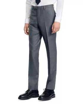 Формальные фланелевые брюки Sandro, серый