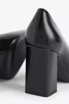 Формальные туфли на массивном каблуке H&M, черный