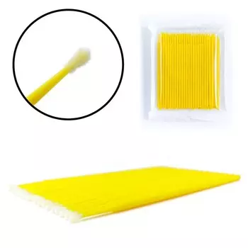 ForMe, Аппликаторы-микрокисти большие в пакете 100 шт., Желтый