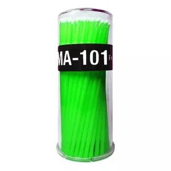 ForMe, Аппликаторы-микрокисти в тубе, 100 шт., Светло-зеленый