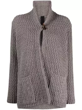 Forme D'Expression chunky-knit virgin wool cardigan, серый