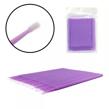 ForMe, Маленькие аппликаторы-микрокиши в упаковке по 100 шт., светло-фиолетовые
