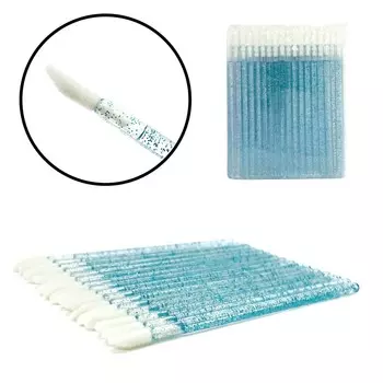 ForMe, Велюровые аппликаторы для блесток в упаковке, синие, 50 шт