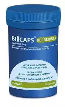 Formeds, Bicaps Berberine+, холестерин в печени, 60 капсул.