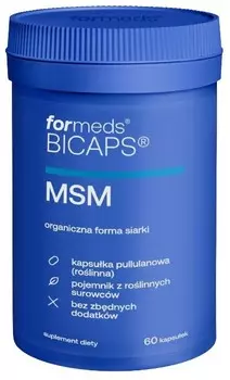 ForMeds, BICAPS MSM, антиоксидант для кожи и волос, Добавка , 60 капсул Inna Marka