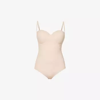 Формирование облегающего тела из эластичной ткани Wolford, цвет powder