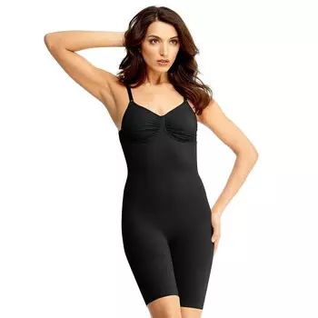 Формирователь боди с контролем бедер и косточками MeMoi, черный