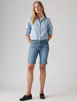 Формирующие женские шорты-бермуды Levi's, цвет Camp Denim Short - Medium Wash
