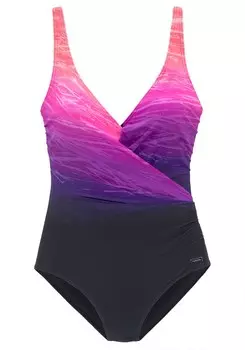 Формирующий купальник LASCANA, фиолетовый