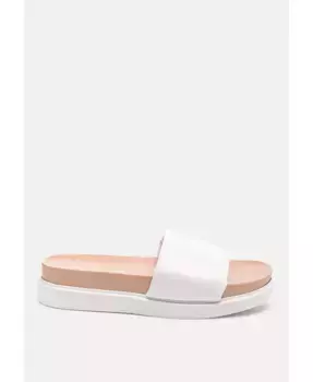 Формованные шлепанцы для бассейна London Rag, белый