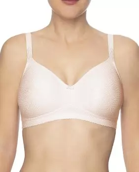 Формованный бюстгальтер без косточек из жаккардовой ткани Felina, розовый